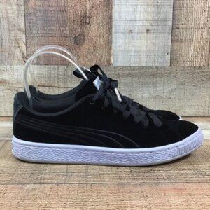 Puma Black Velvet Ribbon Lace‎ Sneakers Women's 7 Shoes